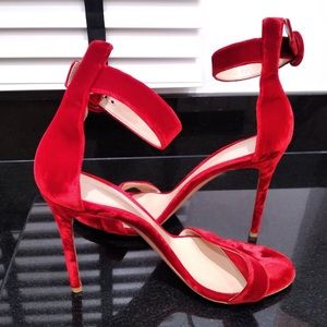 Gianvito Rossi Portofino Red Velvet 40.5